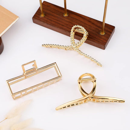 3 Pack Large Claw Hair Clips for Women Thick Long Hair Styling Accessories