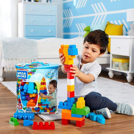 80-Piece Toddler Block Set – First Builders, Blue Bag, Ages 1+, Easy Storage