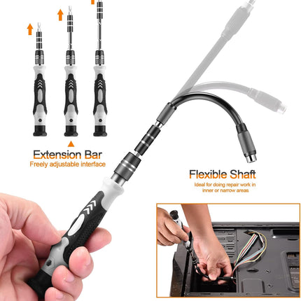 Precision 115-in-1 Screwdriver Kit – DIY, Computer, Phone, Watch & Eyeglasses