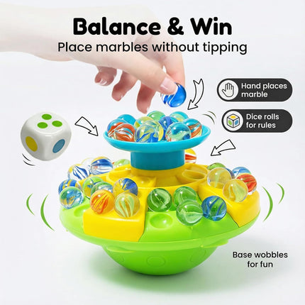 Wobble Marble Balance Game – Educational Family Toy for Kids 6+ (3-Tier)