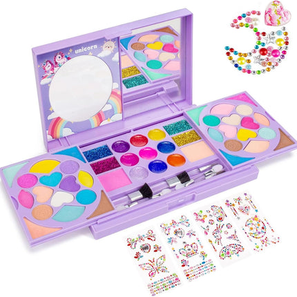 Kids Makeup Kit for Girls – Real, Washable Cosmetic Toy, Birthday Gift