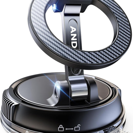 Car Phone Holder for MagSafe – 78+LBS Suction, 2400gf Magnetic, 360° Adjustable