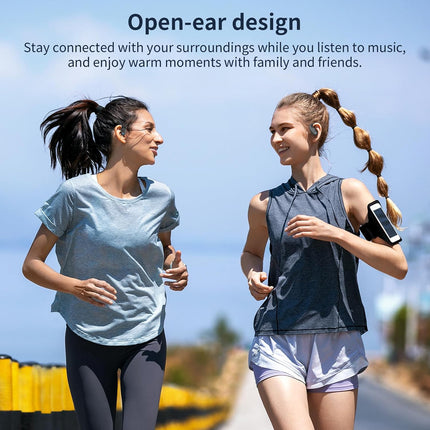 Bluetooth Open Ear Headphones – IP54 Waterproof, 36H Playtime for Sports & Workout
