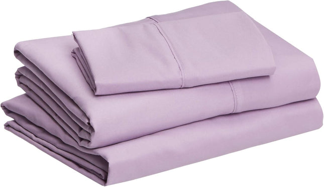 Ultra Soft Microfiber Twin XL Bed Sheet Set, 3 Piece Deep Pocket Lavender
