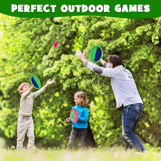 Toss Catch Ball Toy Set for Kids, Outdoor & Indoor Fun, Ages 3-12, Summer Gift