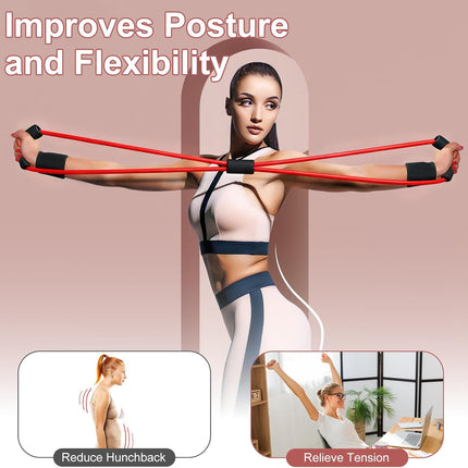 3-Pack Figure 8 Resistance Bands – Foam Handles for Full Body Workouts