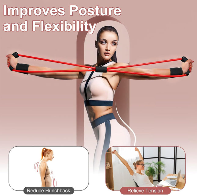 3-Pack Figure 8 Resistance Bands – Foam Handles for Full Body Workouts