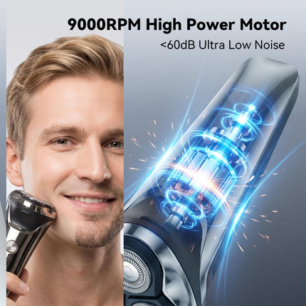 2026 Upgraded Electric Razor for Men, USB-C Wet & Dry Shaver with Pop-Up Trimmer & Case