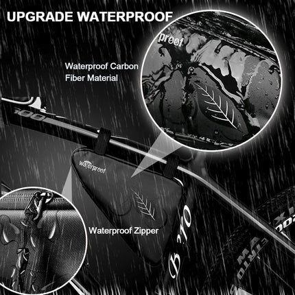 2L Waterproof Bike Frame Bag – Triangle Pouch for Phone, Wallet & Tools