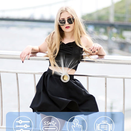 Portable Bladeless Fan – Small Clip-On Fan for Shirt, Waist, Travel & Office