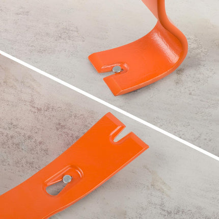 4-Pack Pry Bar Set – 5.5"–15" Crowbars with Nail Puller, Heavy Duty