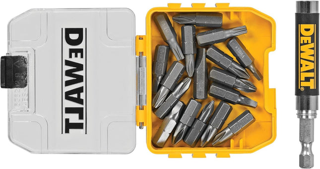 18 pc. Magnetic Drive Guide Set – Yellow, Compact for Easy Use (DWAF2058CS)