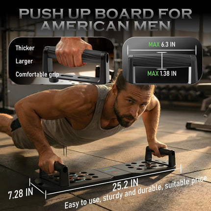 Push Up Board with Handles 20 Positions for Men Home Workout Equipment