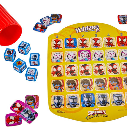 Spidey & His Amazing Friends Yahtzee Jr. Marvel Board Game for Kids 4+
