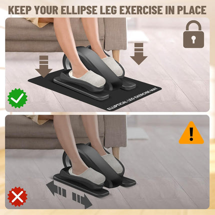 Under Desk Elliptical Mat Non Slip Exercise Equipment Floor Protector