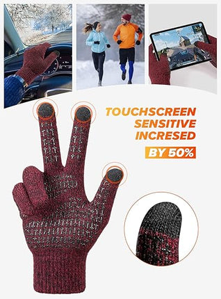 Merino Wool Winter Gloves – Warm Touchscreen Gloves for Men & Women