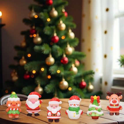6 Pack Christmas Squishy Toys – Slow Rising Squeeze Toys for Kids