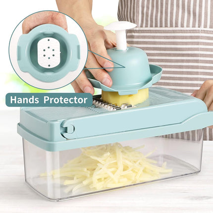 420 Stainless Steel Vegetable Chopper Dicer with 8 Blades Egg Separator