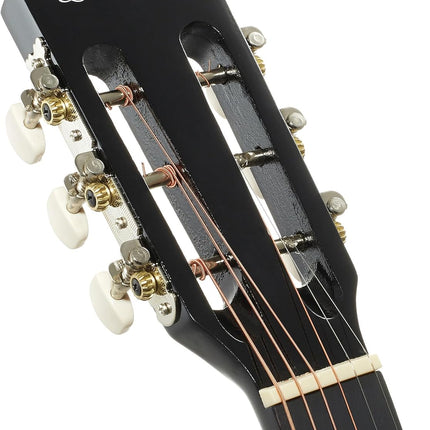 38-Inch Beginner Acoustic Guitar Kit – Black, Gig Bag, Strings, Tuner & Picks