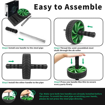 Ab Workout Roller Wheel for Men Women Abdominal Exercise Training