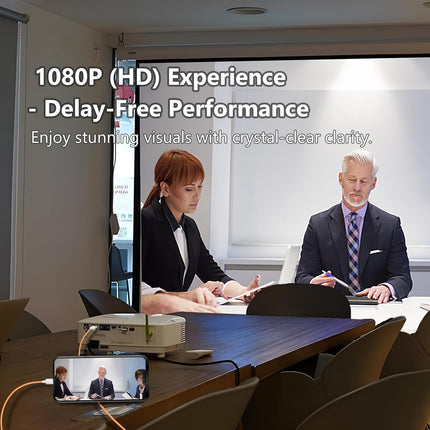 Lightning to HDMI Cable – 1080P HD AV Adapter for iPhone to TV/Projector