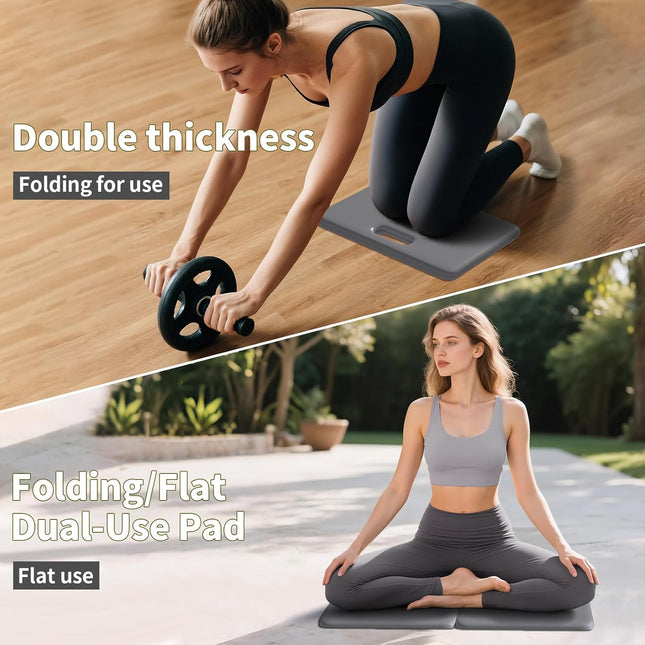 Yoga Knee Pad – 1 Inch Thick Cushion for Pain-Free Plank, Pilates & Ab Workouts