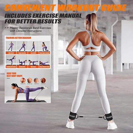 Portable Resistance Bands – Adjustable Cuffs for Leg, Glute & Strength Training