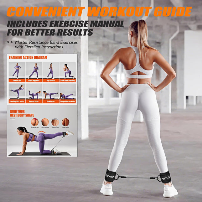 Portable Resistance Bands – Adjustable Cuffs for Leg, Glute & Strength Training