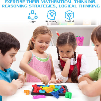 Pop Puzzle Popper Fidget Game Silicone Brain Teaser Toy for Kids & Adults
