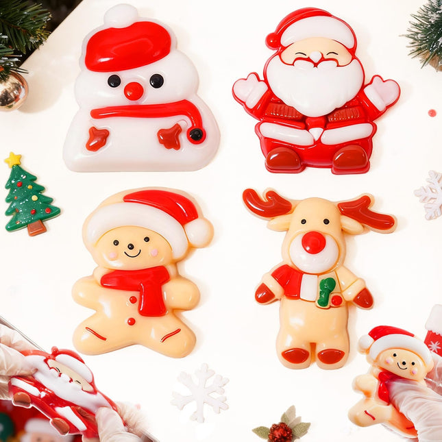 4PCS Christmas Squishies Set – Soft Fidget Toys for Kids & Adults