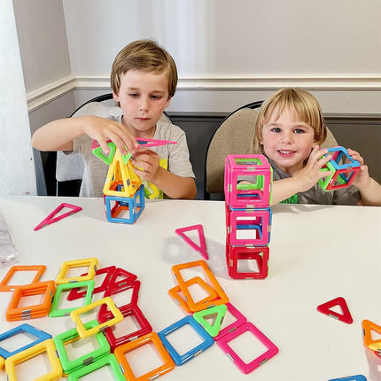 Upgraded Magnetic Blocks Starter Set, STEM Learning Toy for Kids 3+