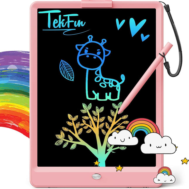 10" LCD Writing Tablet for Kids – Mess-Free Doodle Board, Pink