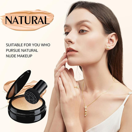 Mushroom Head Air Cushion CC Cream – Moisturizing, Brightening, Natural Tone