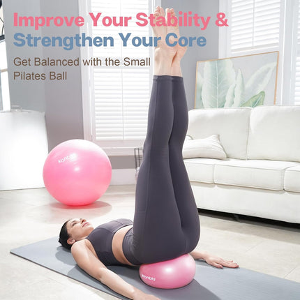 Mini Exercise Ball for Home Gym, Core Workout and Body Stability Training