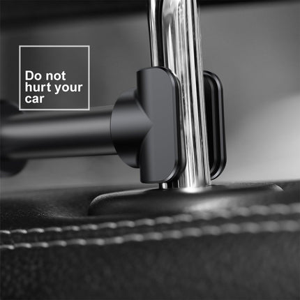 Car Headrest Mount – Adjustable Holder for Switch, iPhone, iPad (4"-11"), Black