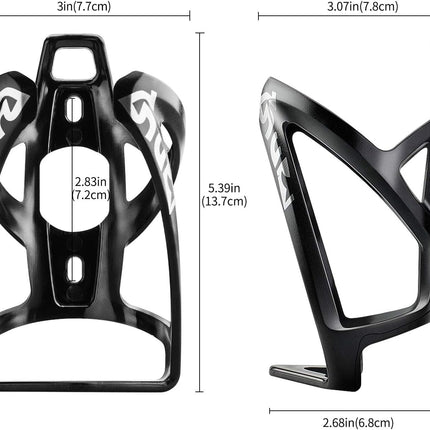 2-Pack Bike Water Bottle Cages – Ultra-Light Bottle Holder for Cycling