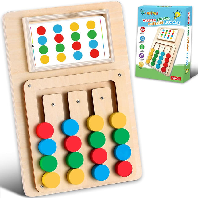 Color Matching Puzzle Toy – Montessori Brain Teaser for Kids 3-7