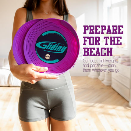 Exercise Sliders for Full-Body Resistance: Carpet & Hardwood Floor Discs with Video Workouts