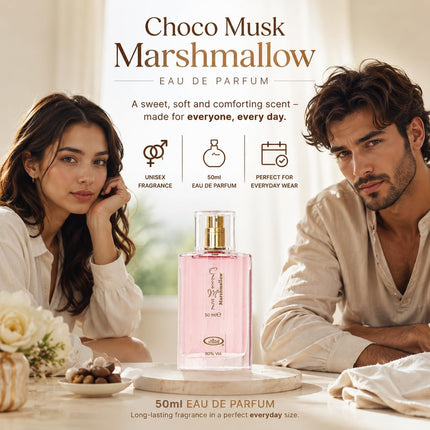 Choco Musk Marshmallow Eau de Parfum 50ml, Sweet Gourmand Arabian Perfume Women
