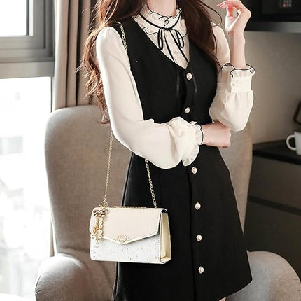 Small Retro Messenger Bag for Women Crossbody Shoulder Clutch Purse