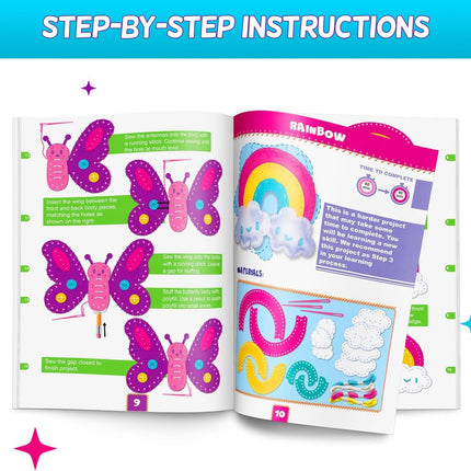 Magical Unicorn Sewing Kit for Girls 7+ – DIY Felt Animals & Pillow