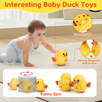 Musical Duck Toy Set – Baby Toys for 6–12 Months, Tummy Time Fun