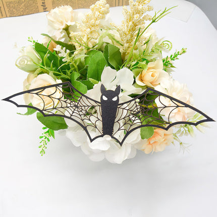 24PCS 3D Halloween Bat Wall Stickers, Waterproof Self-Adhesive PVC Door Room Decor