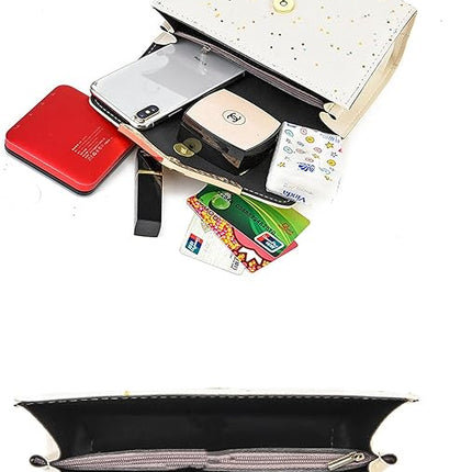 Small Retro Messenger Bag for Women Crossbody Shoulder Clutch Purse