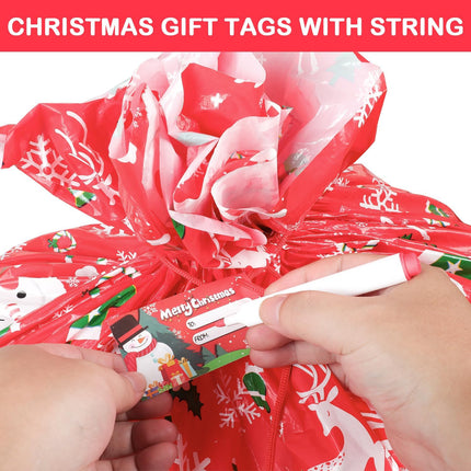 3-Pack Large Christmas Gift Bags – 36"x36" Jumbo Holiday Gift Wrap