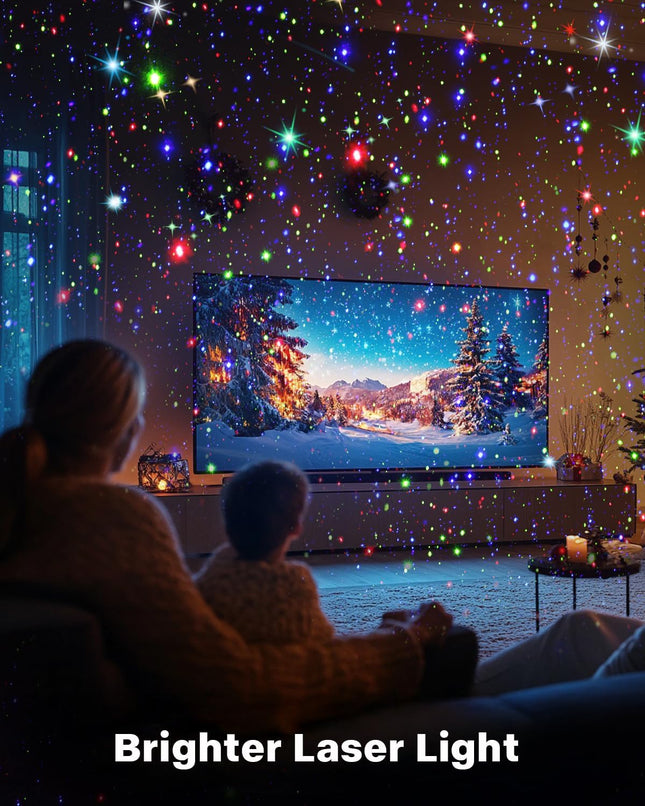 Laser Christmas Projector Lights – Outdoor Waterproof Star Show w/ Remote
