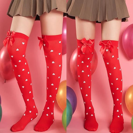 Valentine’s Day Heart Headband, Tutu, Glasses & Stockings Set: Festival & Party Accessories