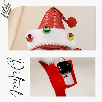 2PCS Merry Christmas Tree Headbands – Cute Santa Hat Hair Accessories