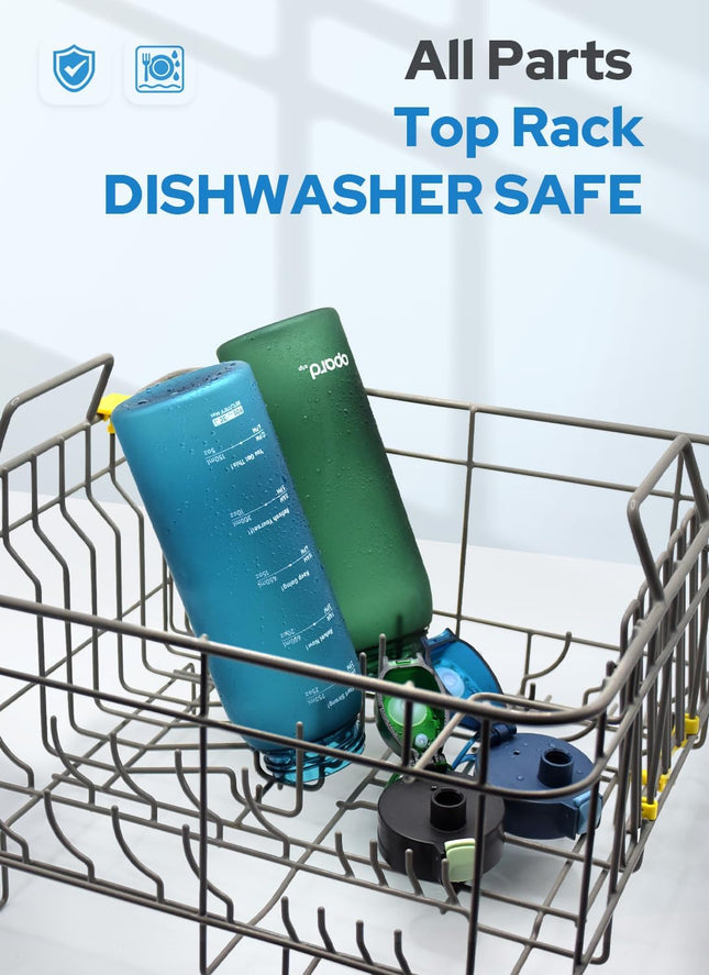 Zip 30 oz Tritan Water Bottle BPA Free Leakproof Flip Top Dishwasher Safe