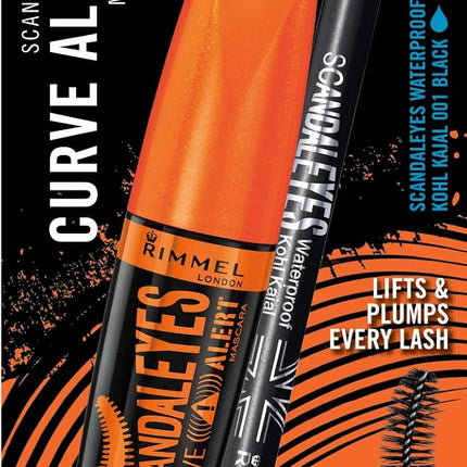 ScandalEyes Mascara & Waterproof Kohl Kajal Liner Combo Set for Bold Eyes